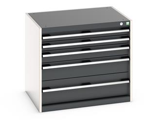 Bott Cubio drawer cabinet with overall dimensions of 800mm wide x 650mm deep x 700mm high Cabinet consists of 2 x 75mm, 1 x 100mm, 1 x 150mm and 1 x 200mm high drawers 100% extension drawer with internal dimensions of 675mm wide x 525mm deep. The... Bott100% extension Drawer units 800 x 650 for Labs and Test facilities